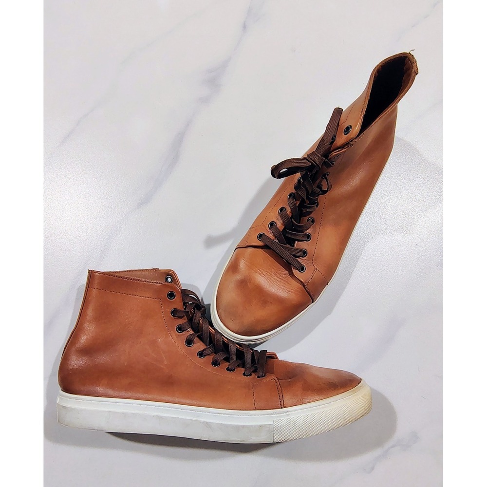 Thursday Premier High Top Sneakers Mens Toffee Size 13 Leather Lace up